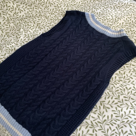 Sunday Best Navy Blue Knitted Vest - Picture 3 of 3